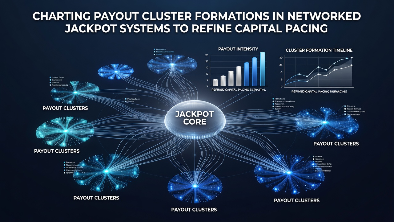 Analytical chart illustrating capital pacing adjustments based on detected jackpot payout clusters