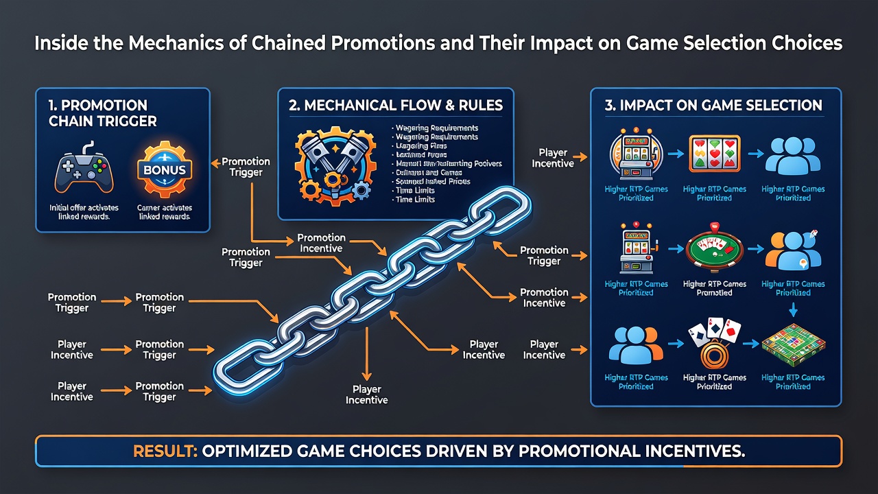 Screenshot of casino game lobby filtered by bonus contribution rates during an active chained promotion