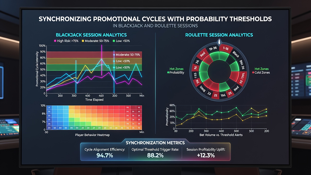 Close-up of roulette wheel and blackjack felt with probability charts overlaid