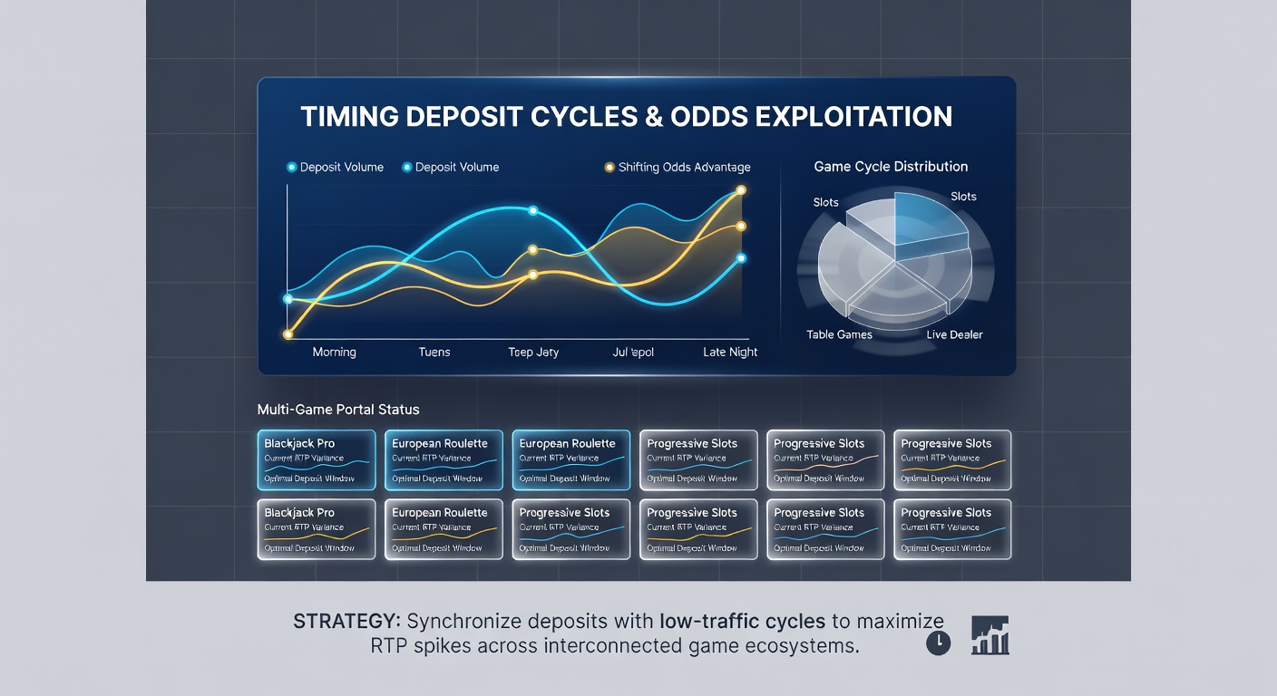 Diagram showing bankroll flow and probability adjustments in multi-game casino environments
